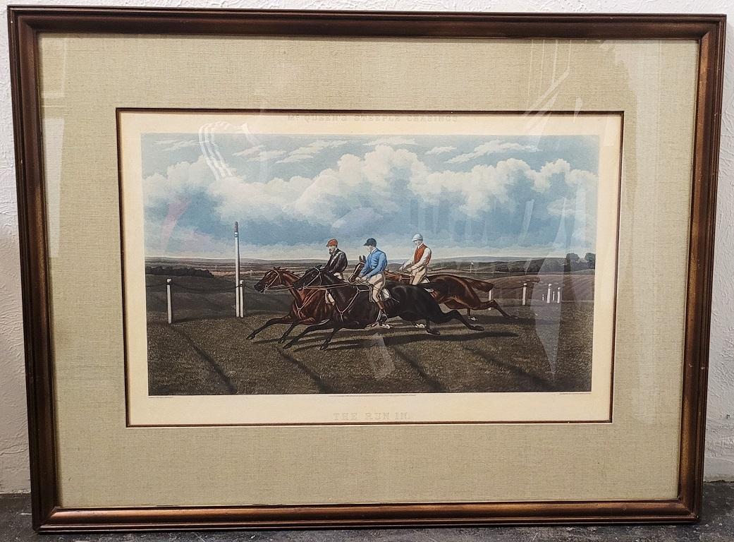 Paire de gravures de course de chevaux Ben Herring du 19ème siècle 1