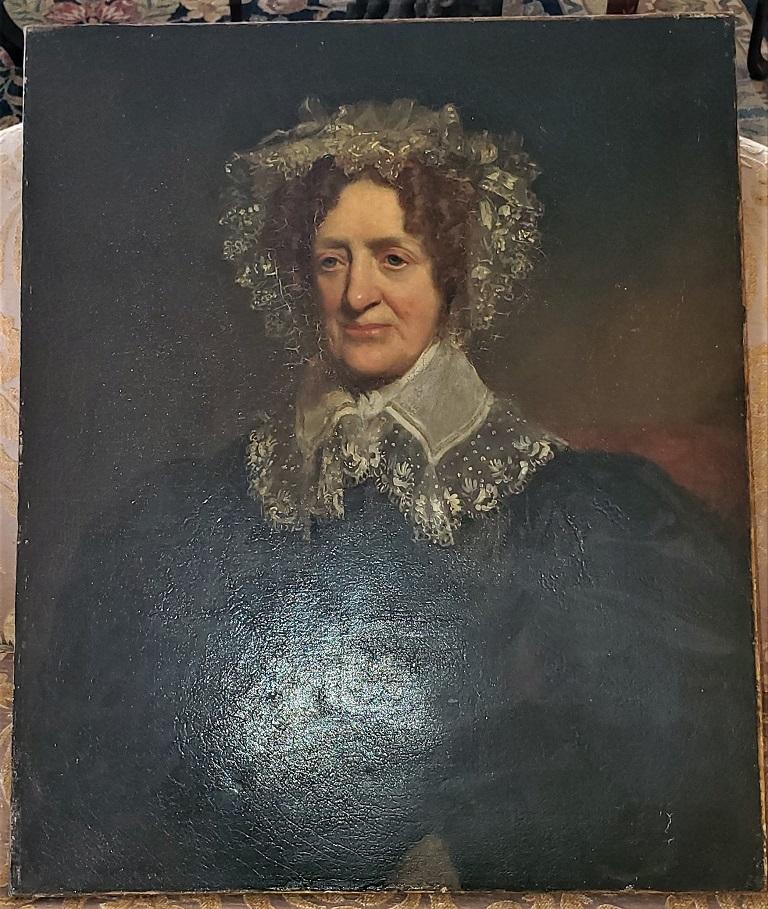 Portrait d'une dame âgée du XIXe siècle dans le style de Jacob Eichholtz en vente 1