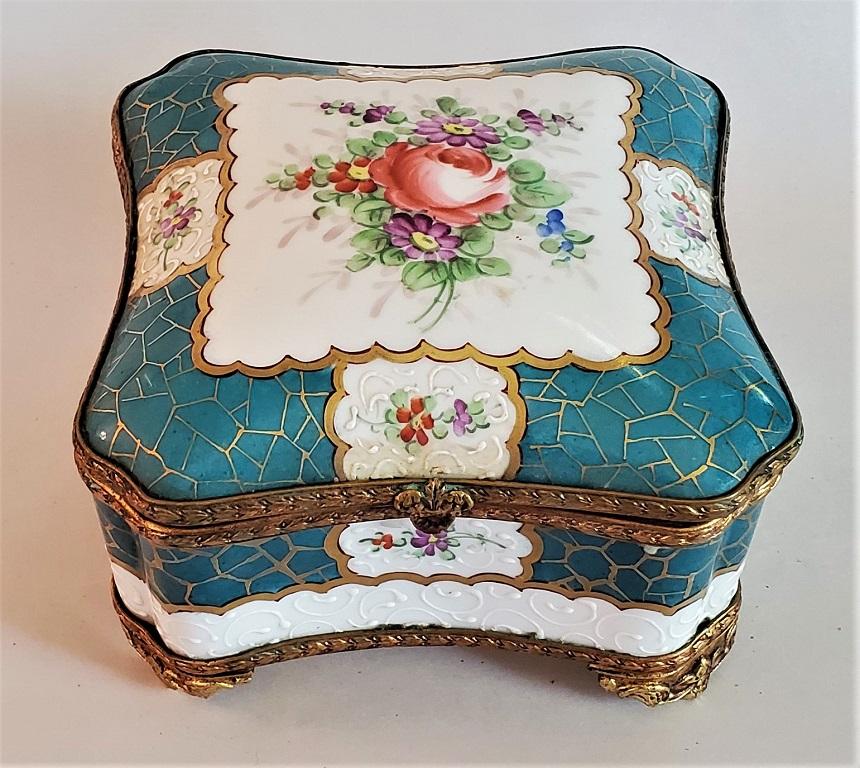 antique porcelain jewelry box