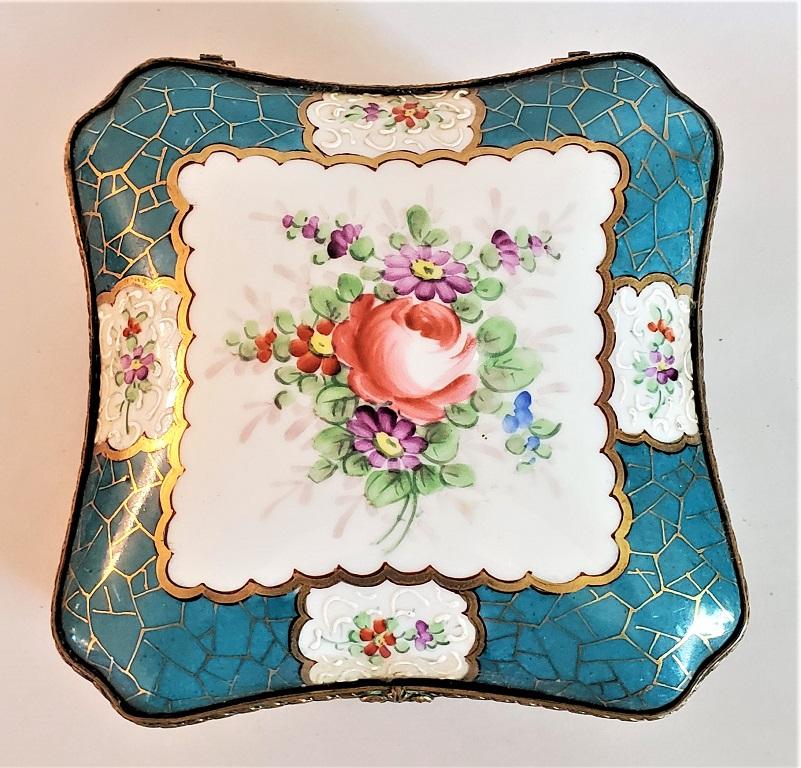 antique porcelain trinket box