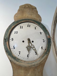 19c Swedish Antique Painted Mora Clock