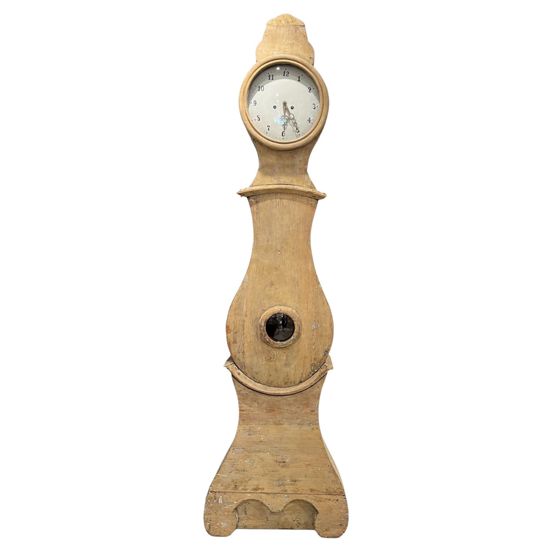 19c Swedish Antique Painted Mora Clock