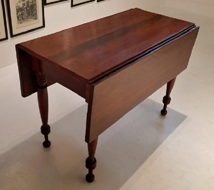 Early 19C W Virginia/Kentucky Drop Leaf Table, with Provenance For Sale 5