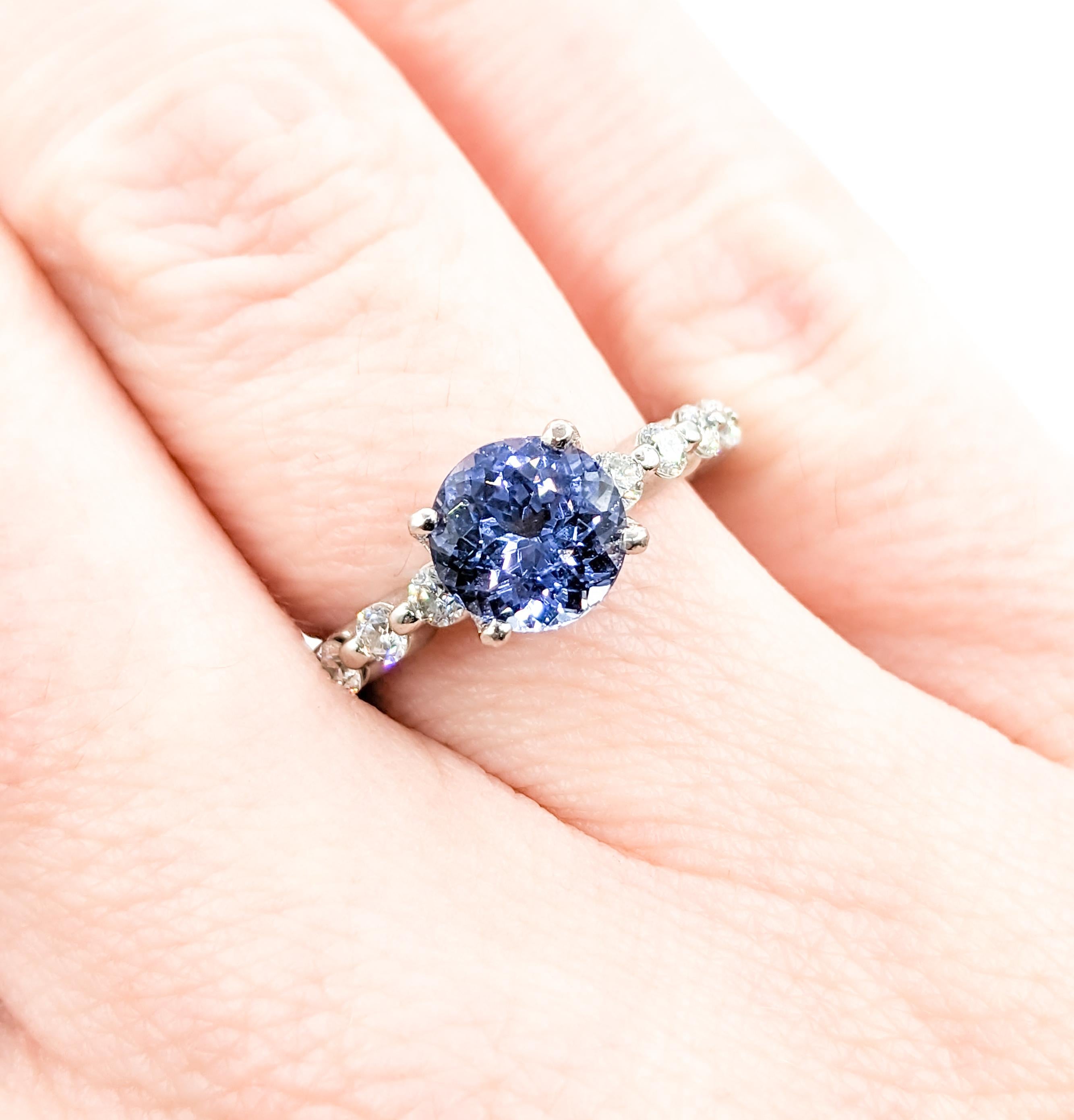 1.9ct Blue Sapphire &.50ctw Diamond Ritani Ring In Premium Platinum



Introducing our exquisite Ritani Ring, masterfully crafted in premium platinum, featuring .50ctw of round diamonds that glisten with VS2 clarity and F-G color. This stunning ring