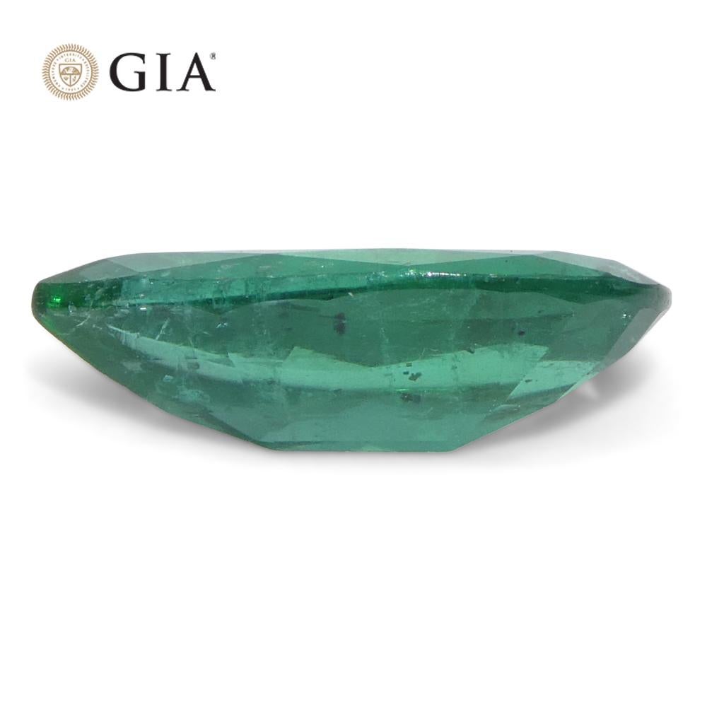 1.9ct Pear Green Emerald GIA Certified Zambia (F1) For Sale 2