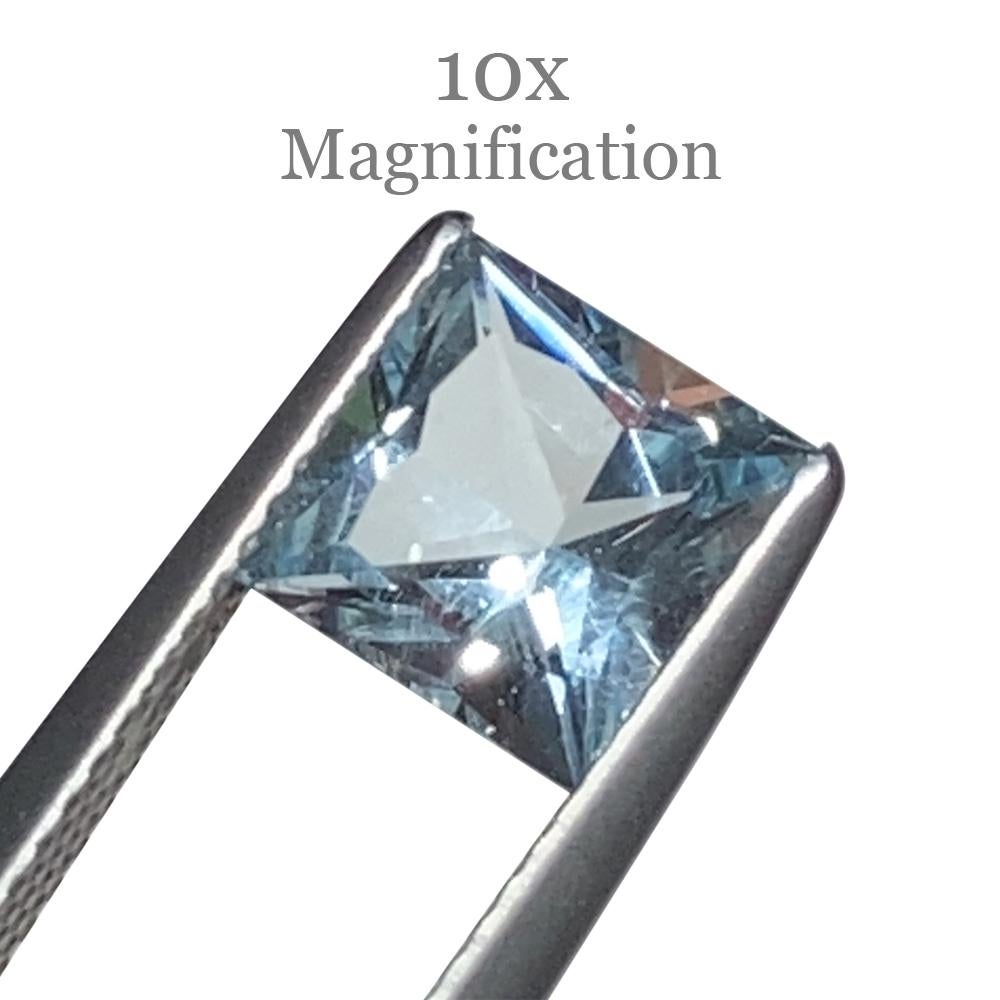 Taglio brillante Acquamarina quadrata 1.9ct in vendita