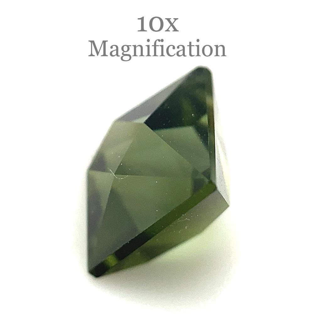 Description:

Gem Type: Tourmaline
Number of Stones: 1
Weight: 1.9 cts
Measurements: 6.64 x 6.58 x 5.56 mm
Shape: Square
Cutting Style Crown: Brilliant Cut
Cutting Style Pavilion: Modified Brilliant Cut
Transparency: Transparent
Clarity: Very Very