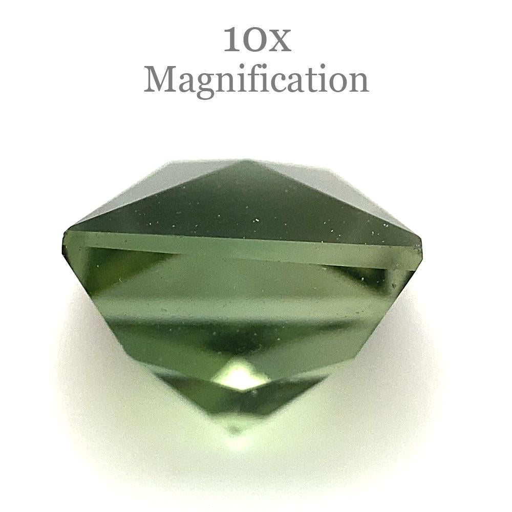 Women's or Men's 1.9ct Square Green Tourmaline from Brazil For Sale