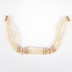19 Carat Yellow Gold, Sea Pearl and Diamond