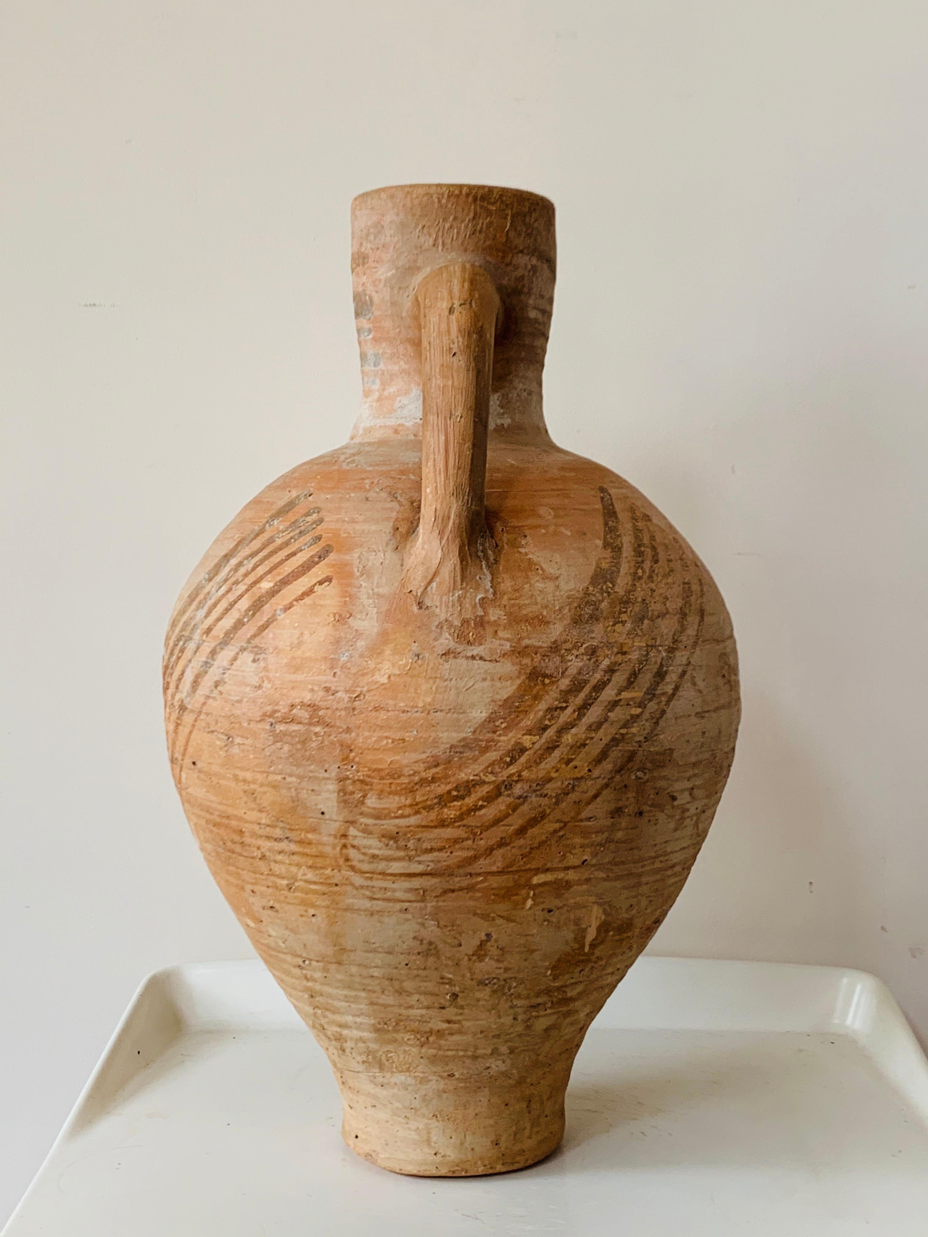 Espagnol vase en terre cuite Picher 
