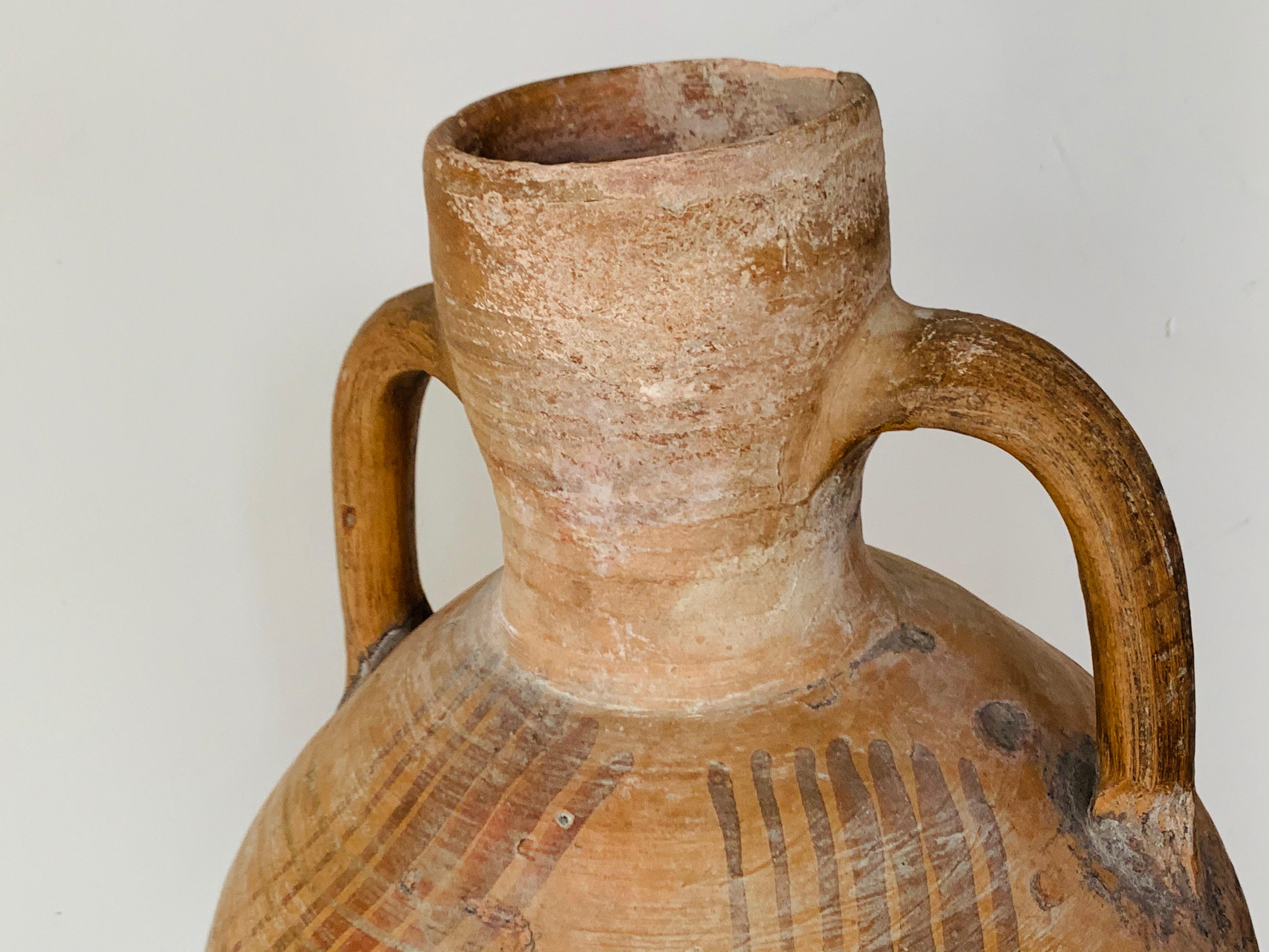 XVIIIe siècle Ensemble de trois pichets Cantaro de Calanda, Espagne, vase en terre cuite du 19ème siècle en vente