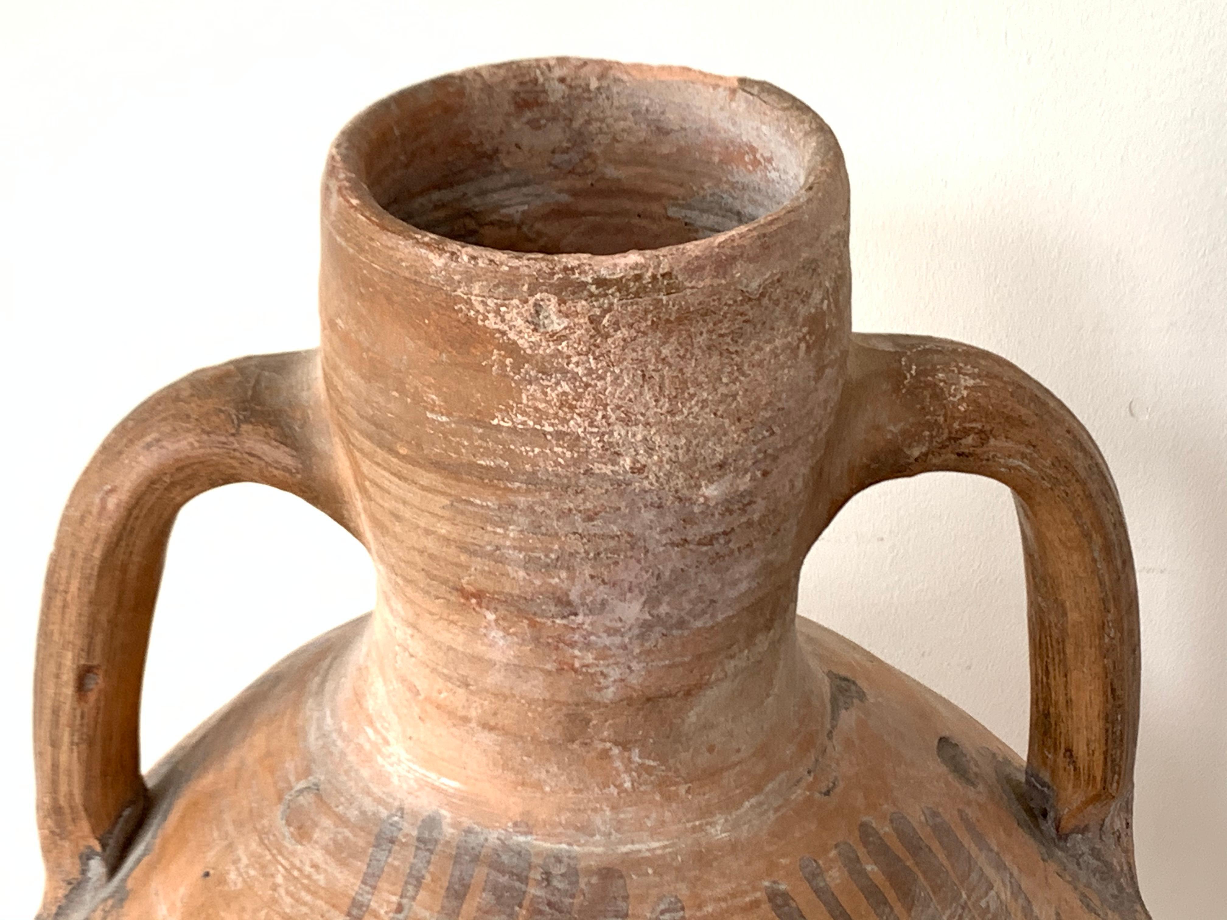 Terre cuite Ensemble de trois pichets Cantaro de Calanda, Espagne, vase en terre cuite du 19ème siècle en vente