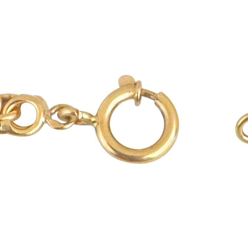 19k Portuguese Yellow Gold 20g Solid 6.5mm Double Curb Link Bracelet 7