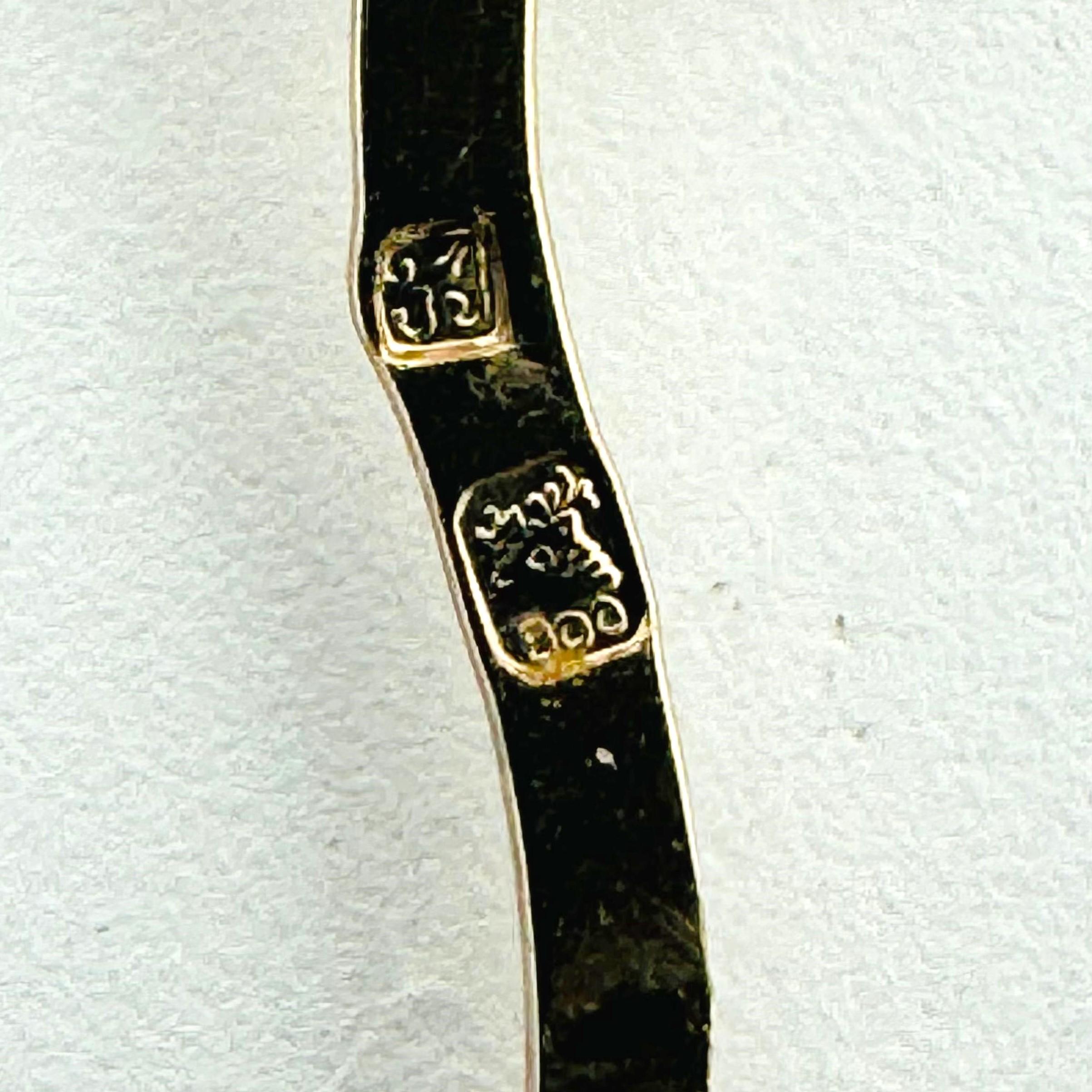 19k Portugiesische Gelbgold 3,2g gerippte Creolen 1