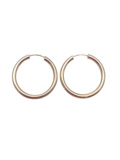 19K Rose Gold Hoop Earrings #25185