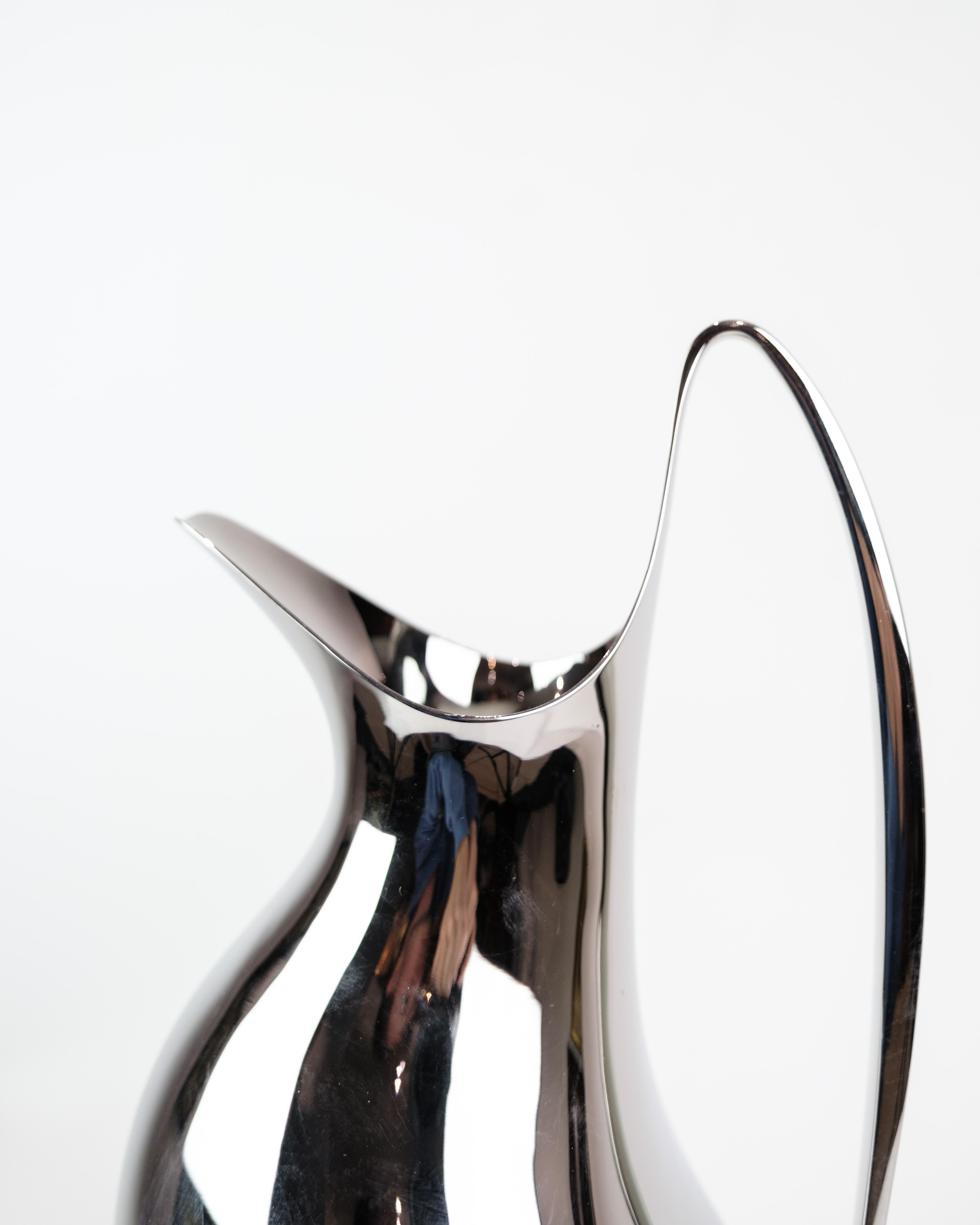 Danois Pichet HK 1.9L en acier inoxydable par Henning Koppel pour Georg Jensen en vente