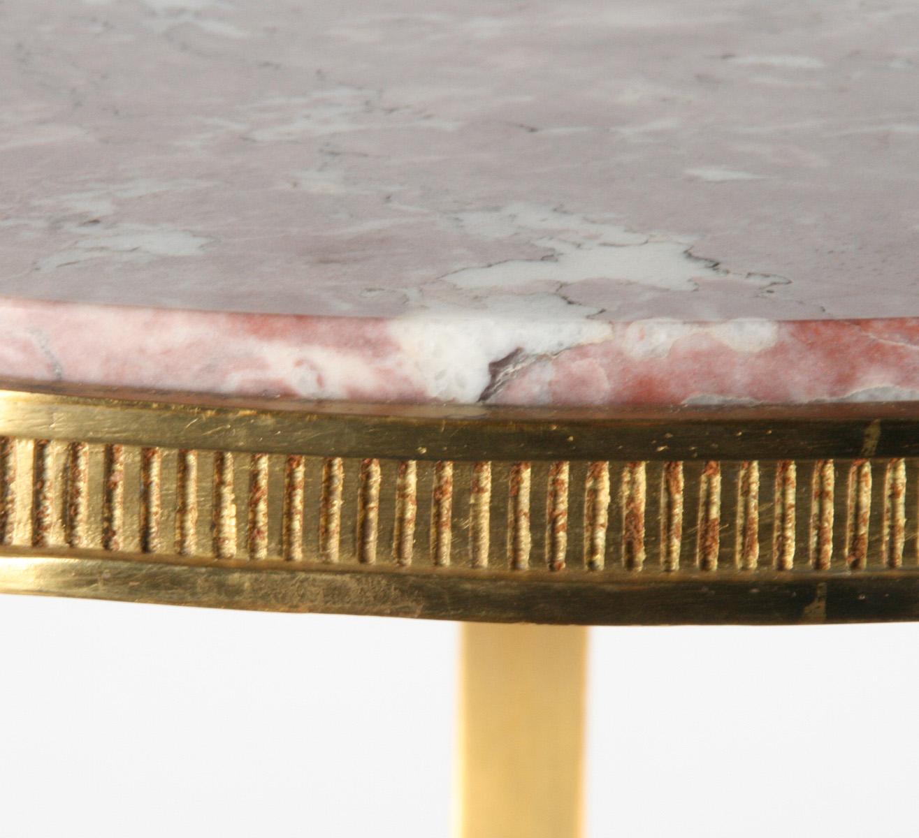 19th Century Napoleon III Gilt Bronze Gueridon Side Table 5