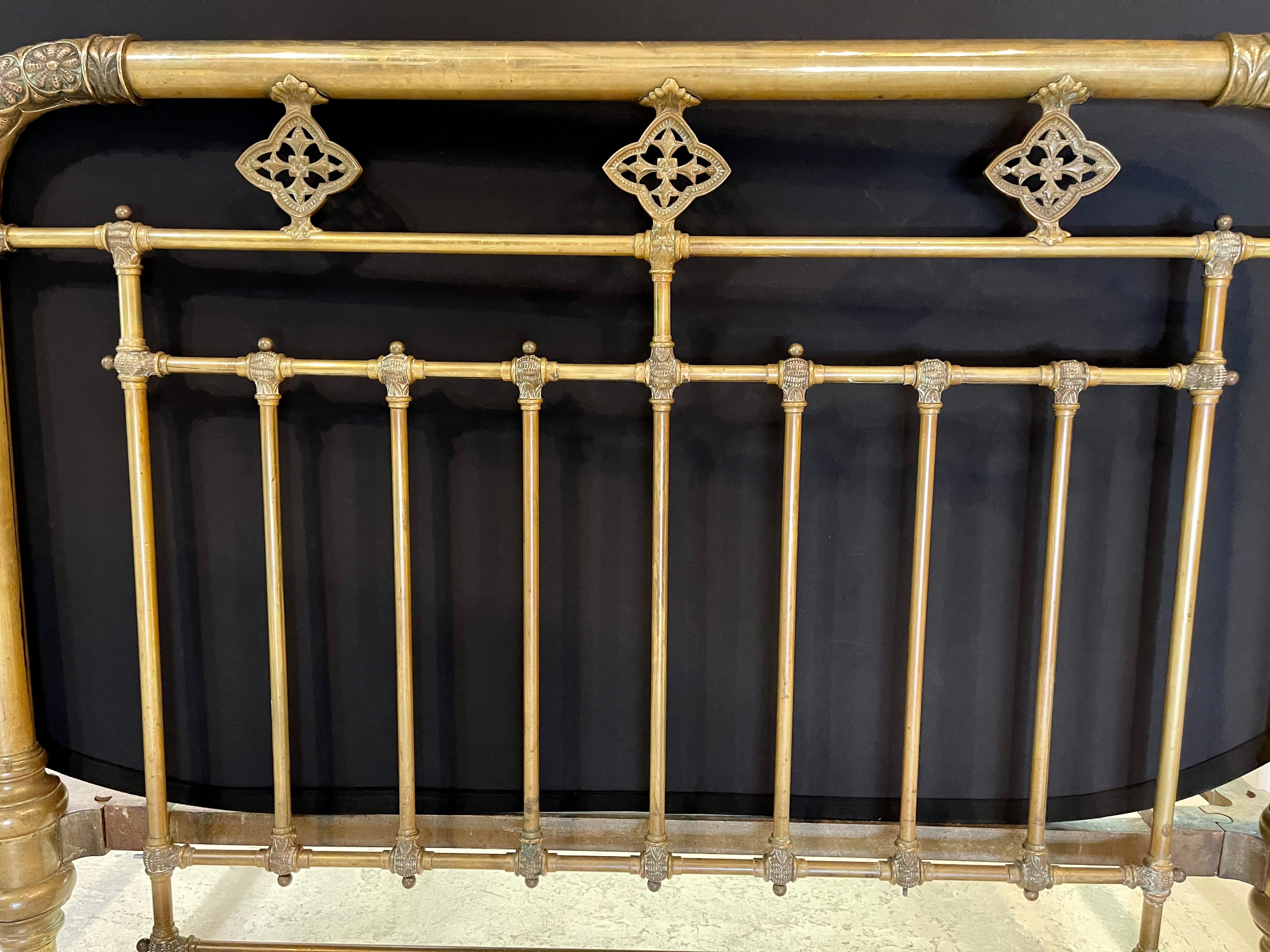 19th-20th Century Brass Bed Frame, Full Sized 4