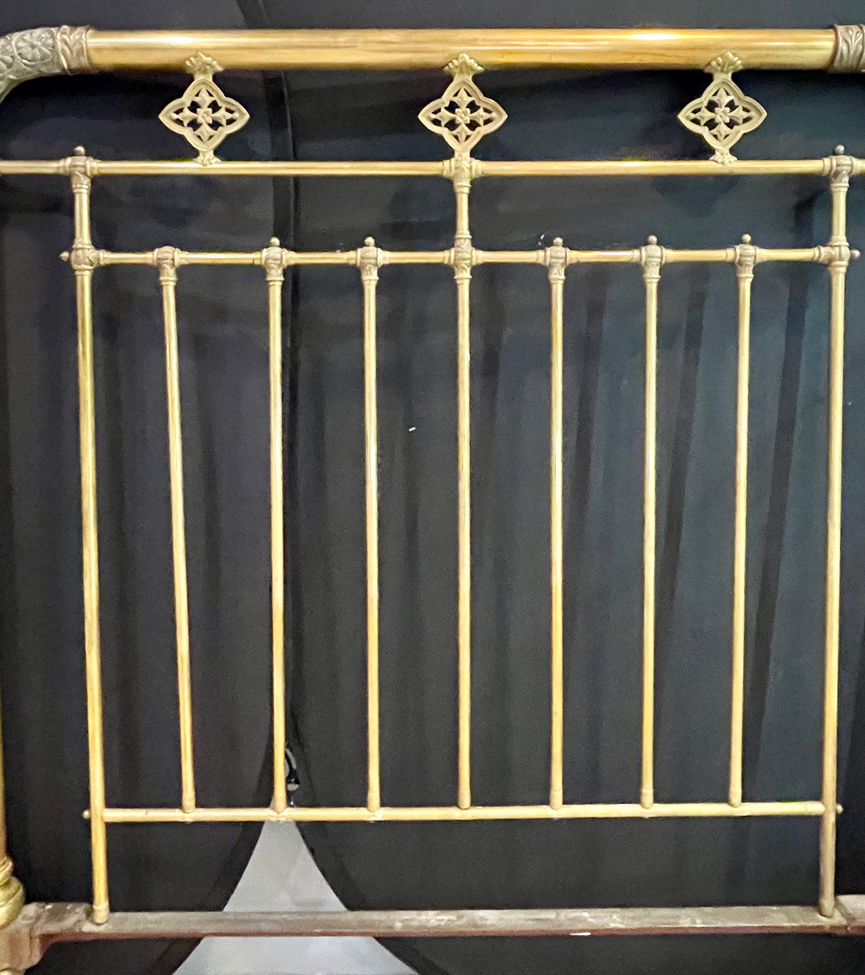 19th-20th Century Brass Bed Frame, Full Sized 3