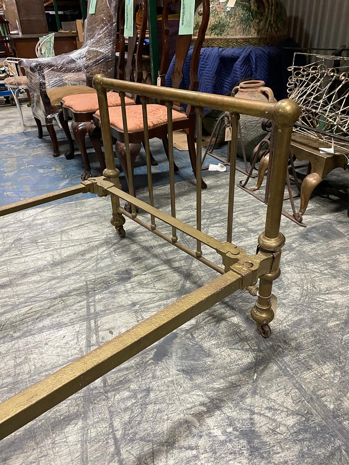 19th Century 19th-20th Century Brass Daybed / Bed For Sale