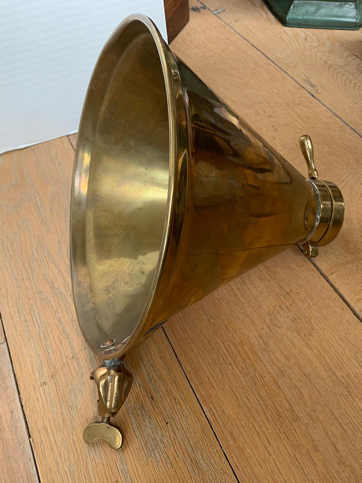 19th-20th Century Brass Funnel For Sale 2