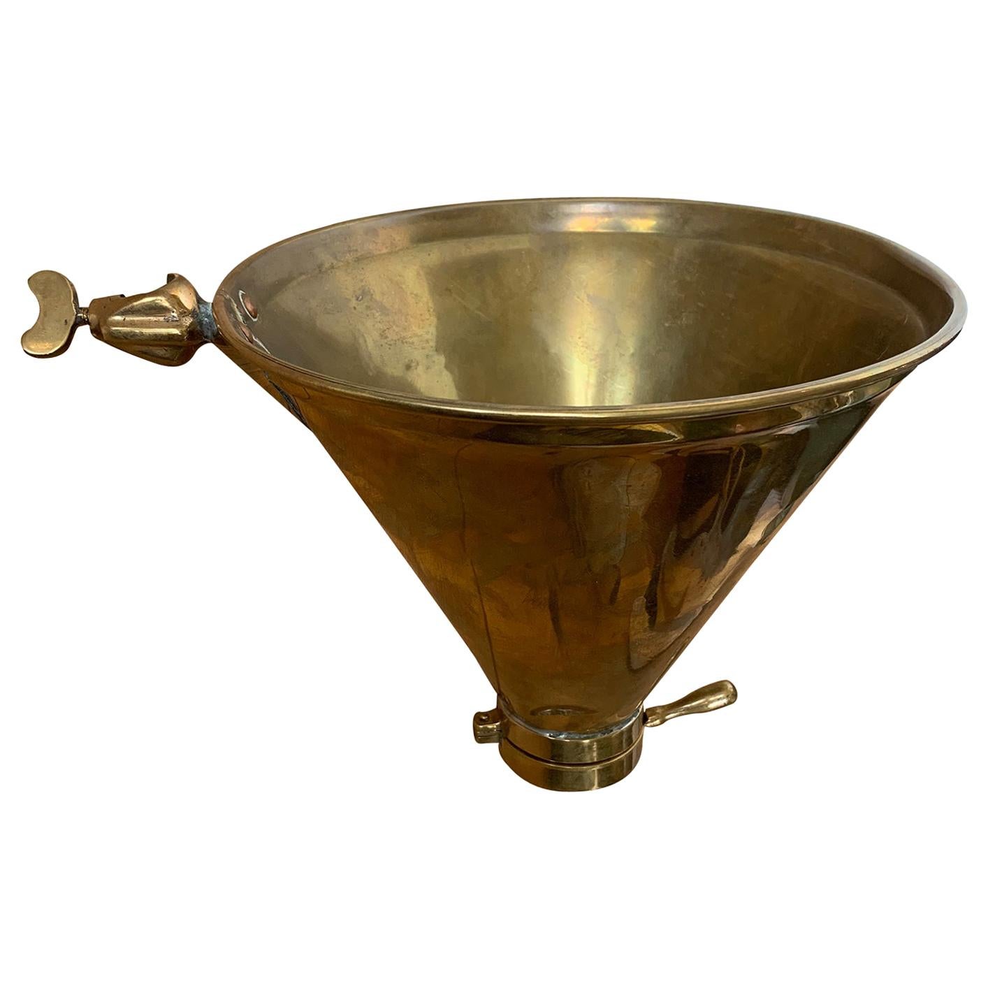19th-20th Century Brass Funnel For Sale