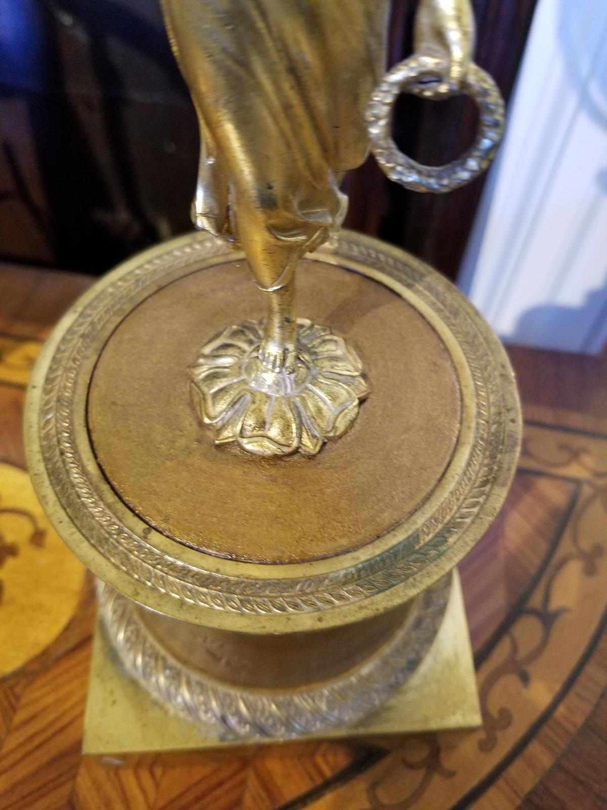 19th-20th Century Bronze Dressing Table Mirror 5