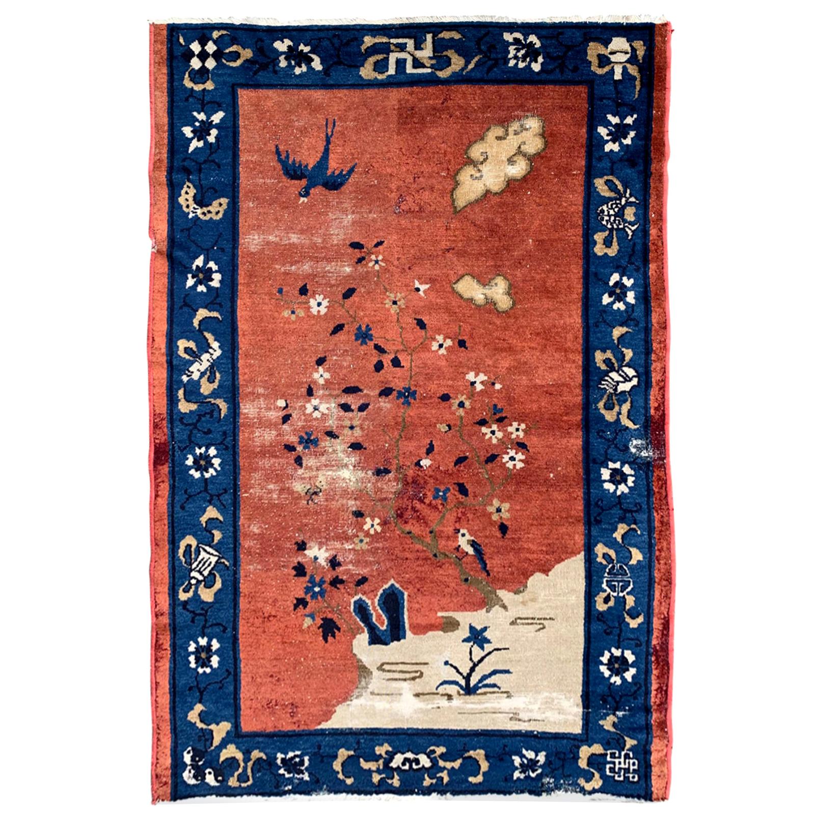 19th-20th Century Chinese Hall Rug For Sale
