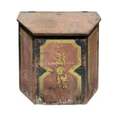 19th-20th Century Chinese Red Painted Tea Box