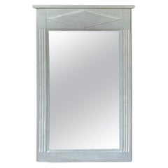 19th-20th Century Continental Mirror with Inlaid Diamond, Custom Finish