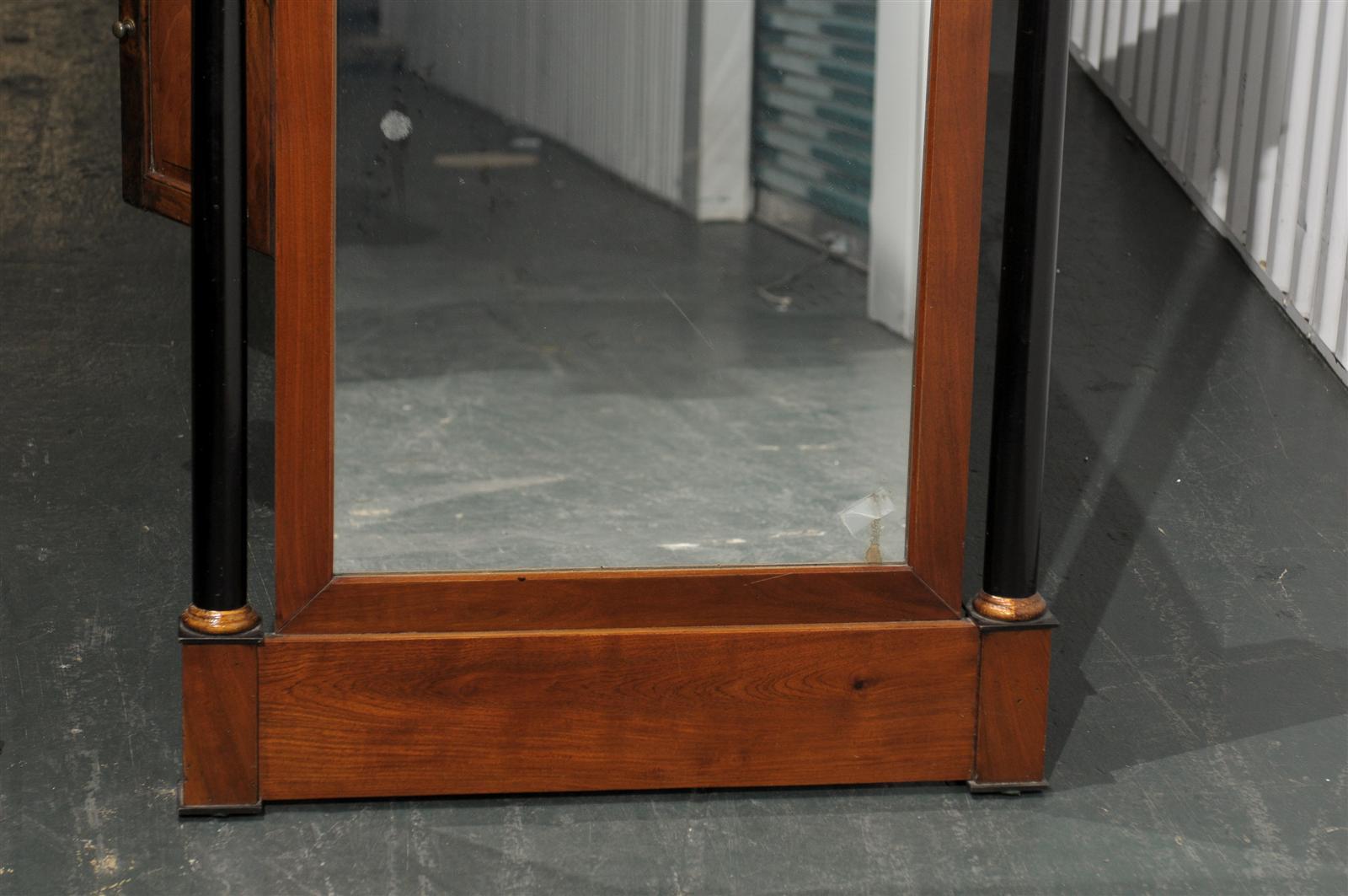 19th-20th Century Continental Wood Mirror In Good Condition In Atlanta, GA