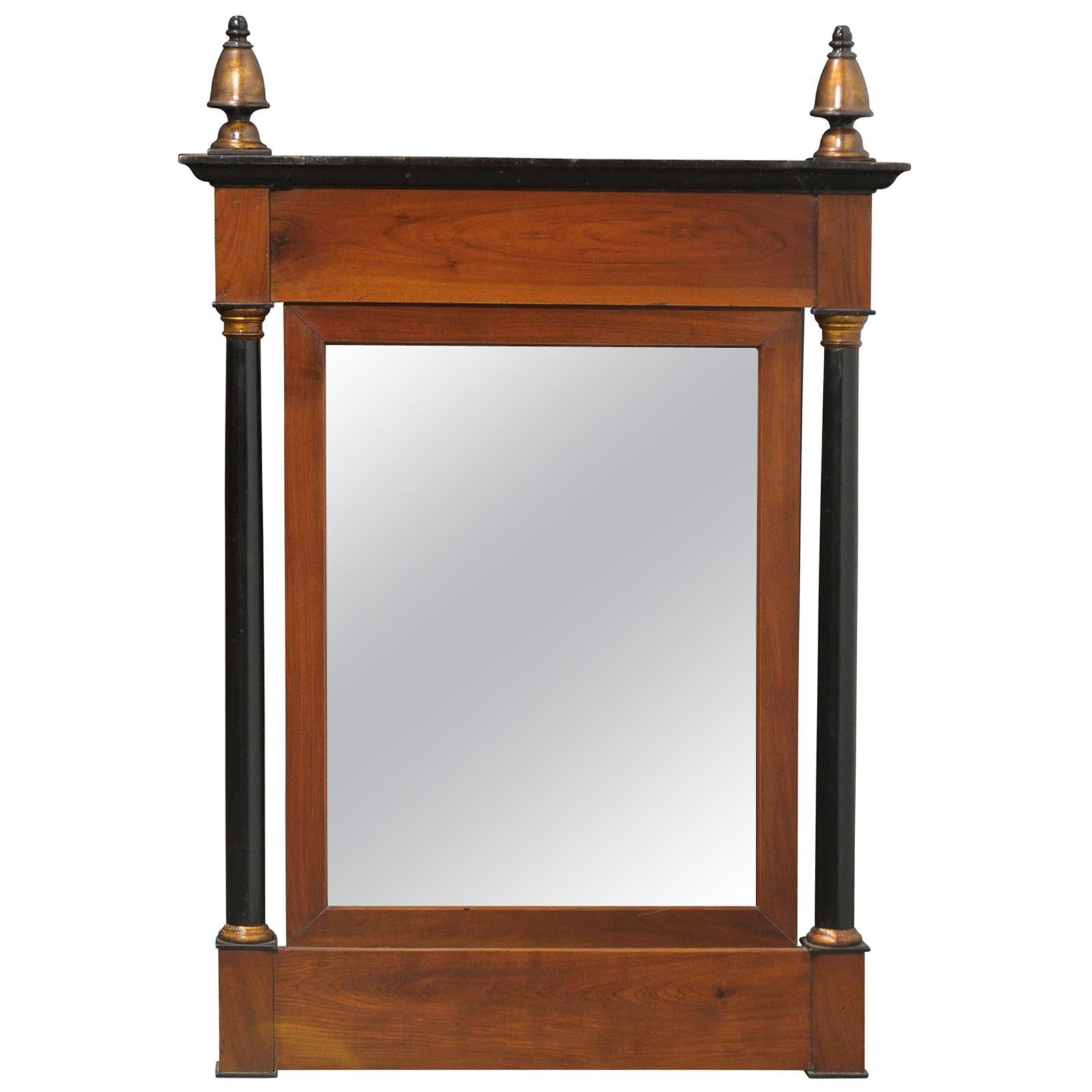 19th-20th Century Continental Wood Mirror