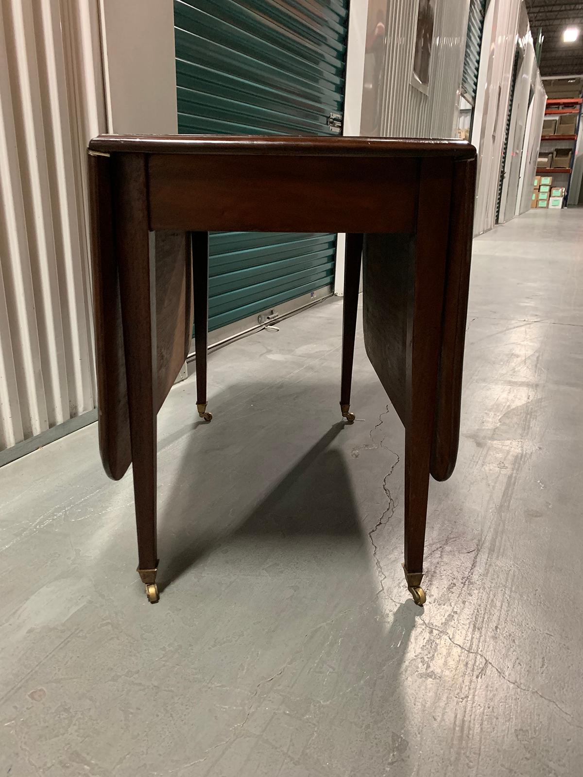 Wood 19th-20th Century Drop-Leaf Table For Sale