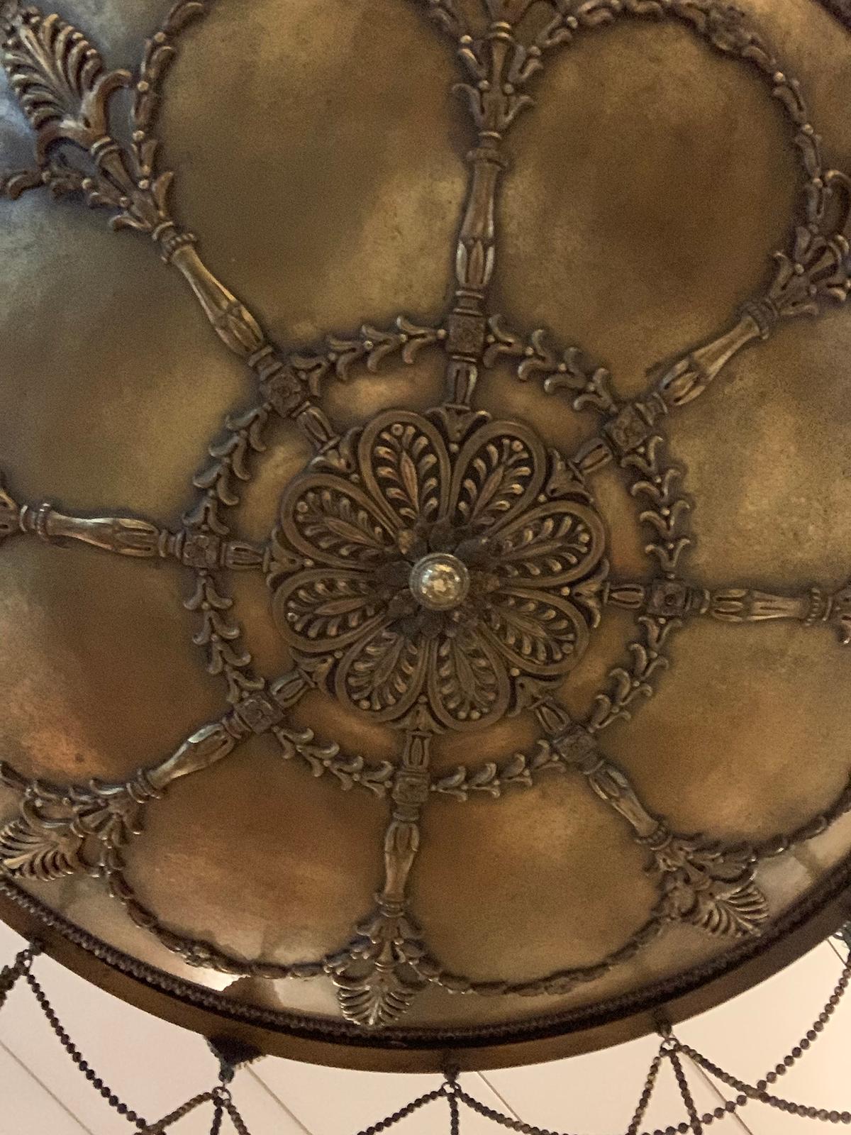 19th-20th Century Empire Style Bronze Chandelier For Sale 1