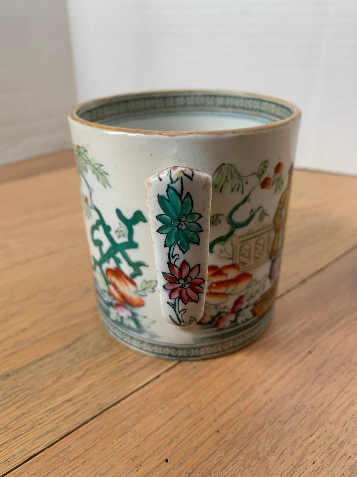 19th-20th Century English Porcelain Mug, Unmarked 6