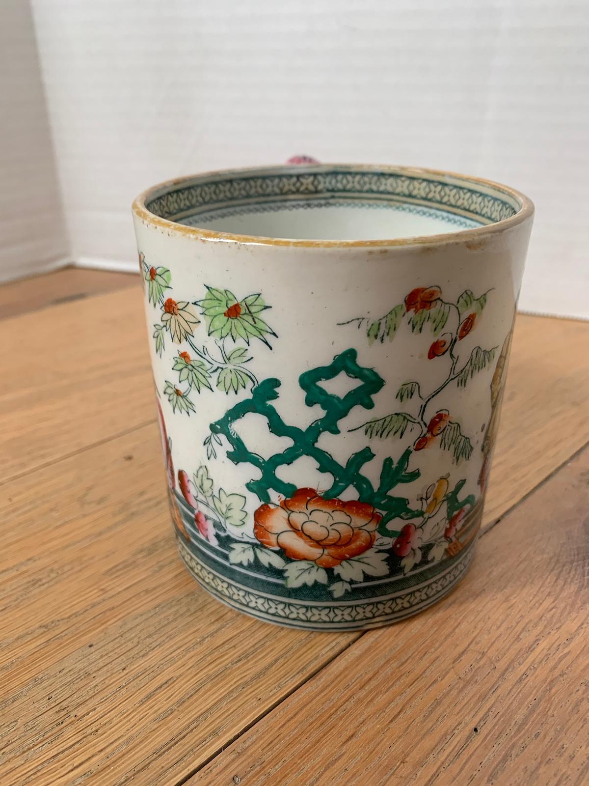 19th-20th Century English Porcelain Mug, Unmarked 4