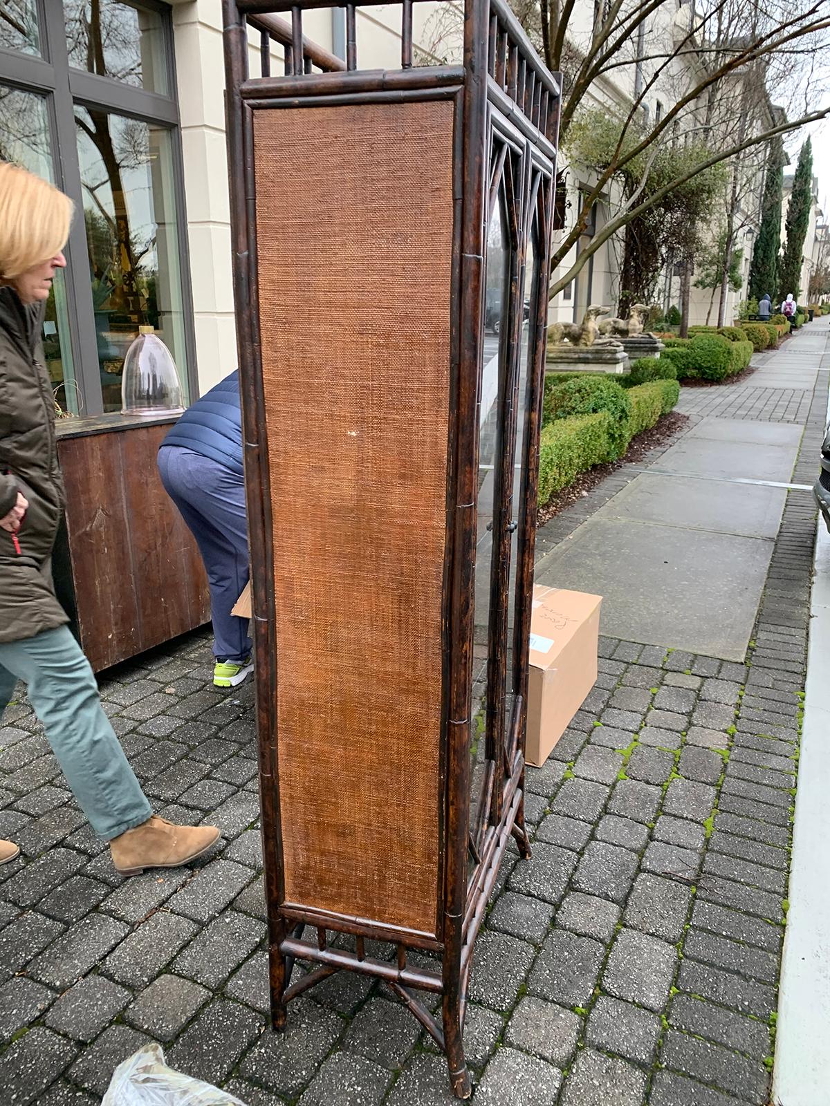 bamboo display cabinet