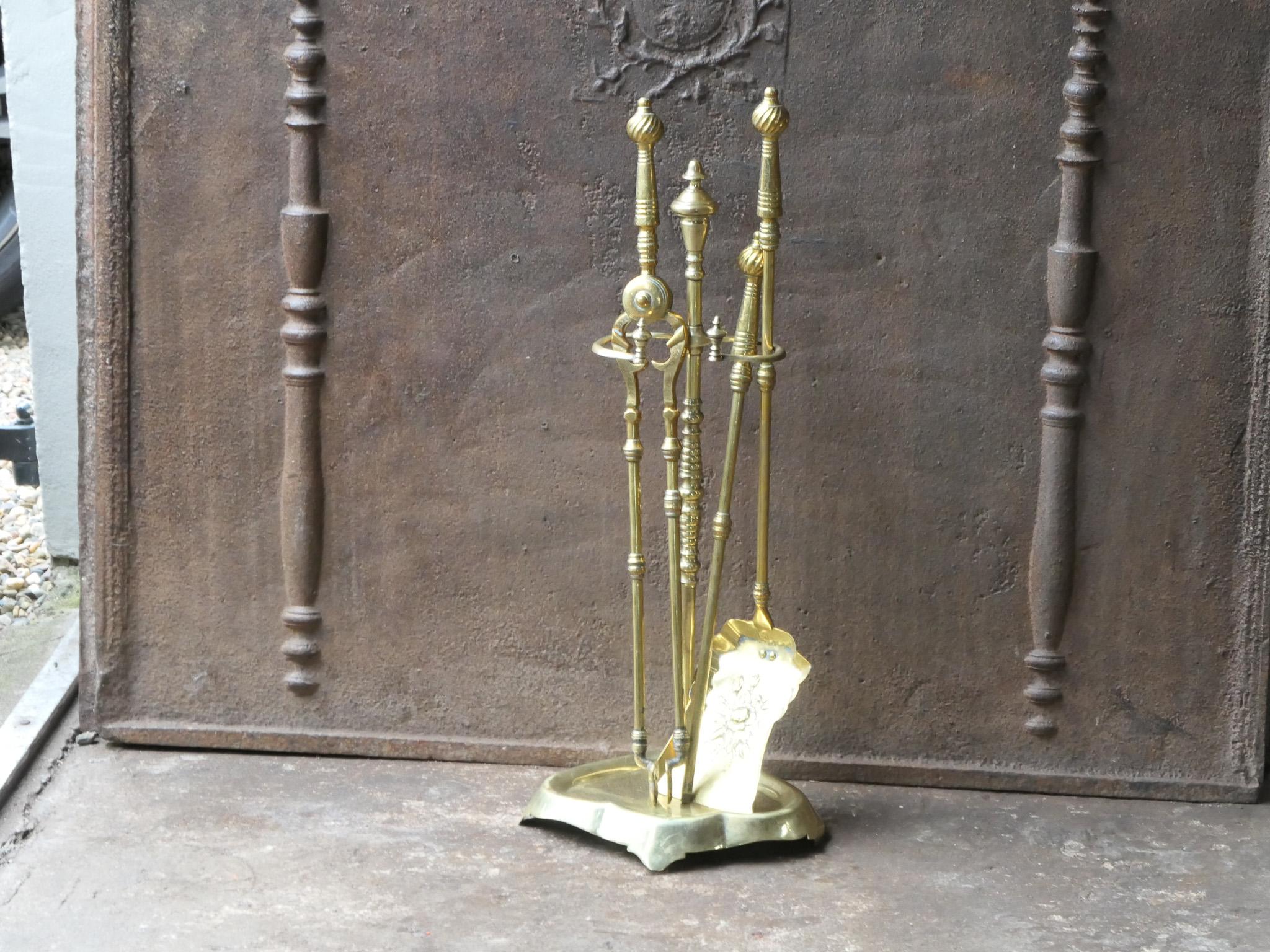 19th-20th Century French Art Nouveau Fireplace Tools or Fire Tools For Sale 1