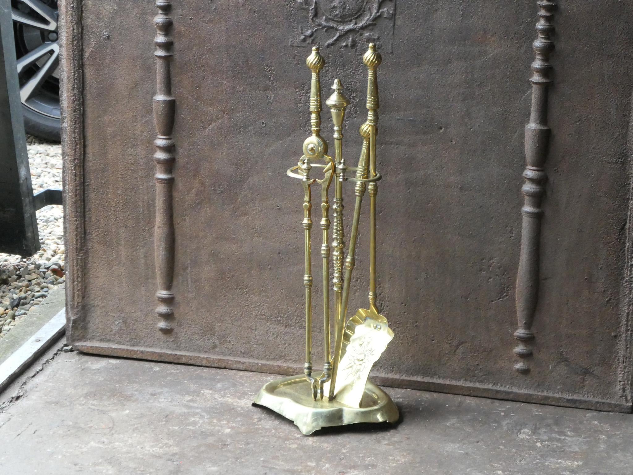 19th-20th Century French Art Nouveau Fireplace Tools or Fire Tools For Sale 2