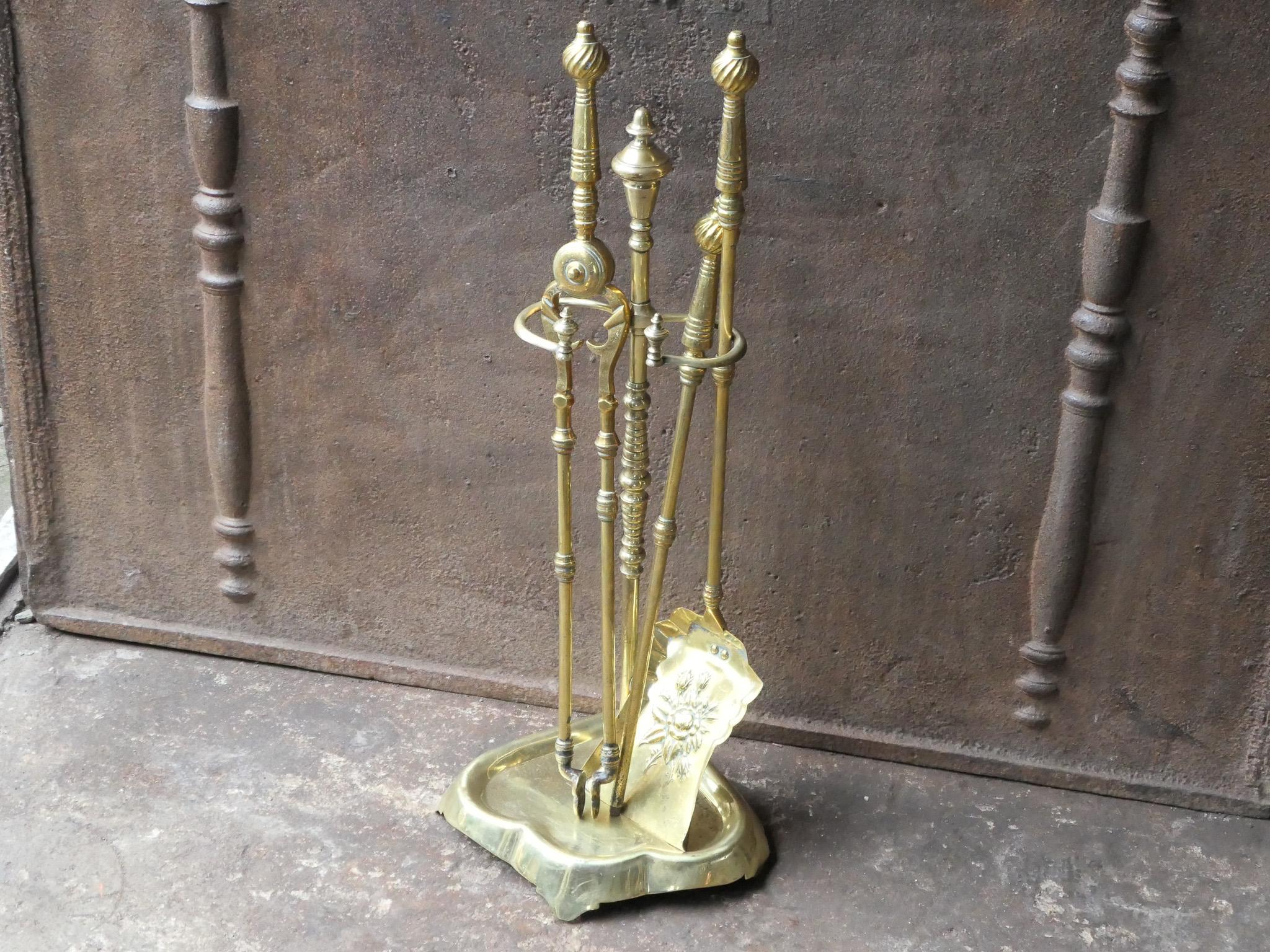 19th-20th Century French Art Nouveau Fireplace Tools or Fire Tools For Sale 3