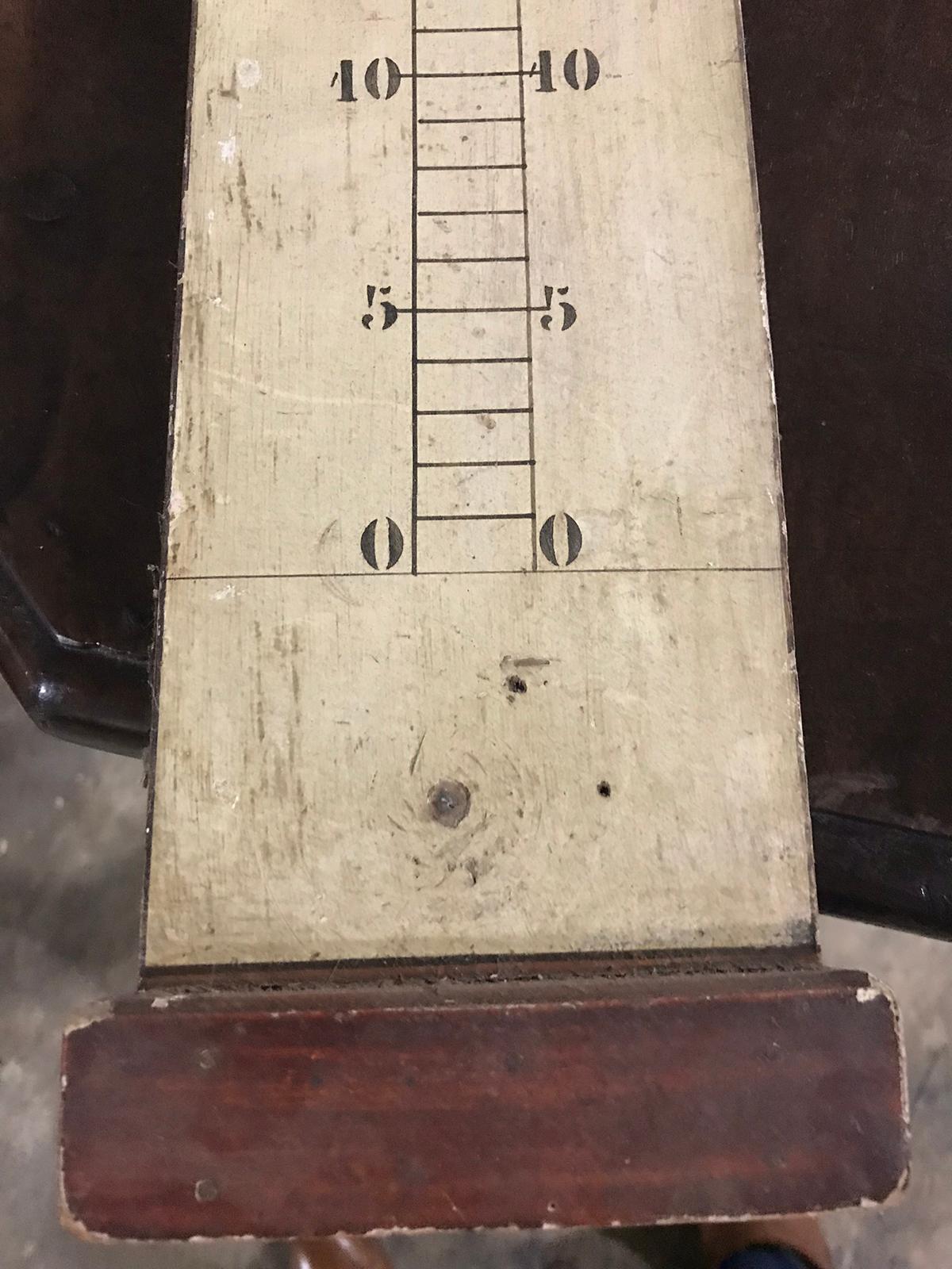 19th Century French Hand Painted Stick Decorative Barometer For Sale 2