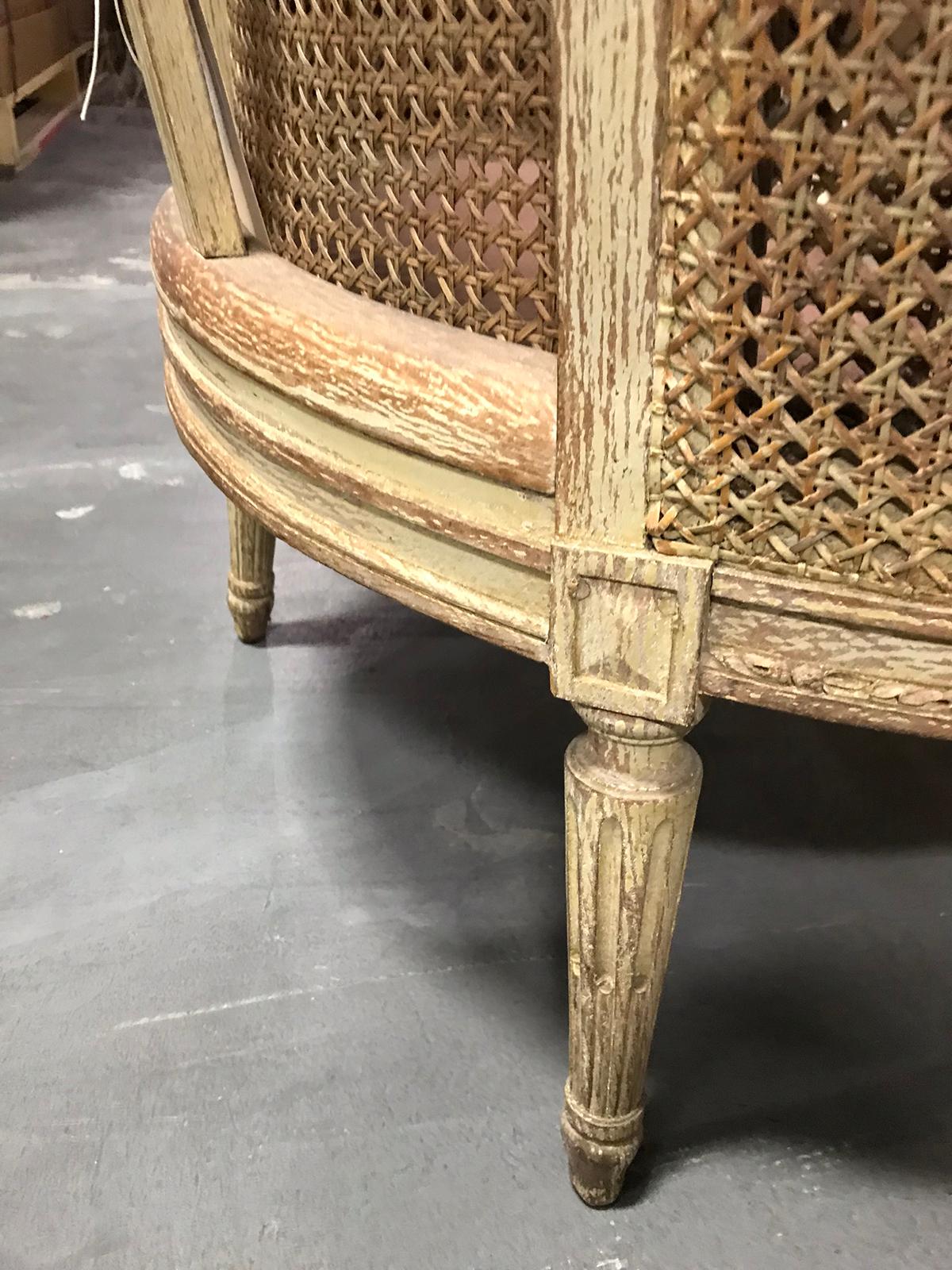 19th-20th Century French Caned Armchair 7