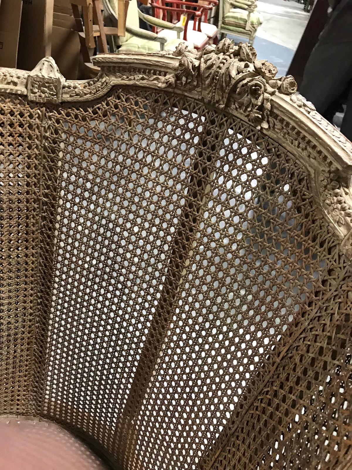 19th-20th Century French Caned Armchair 4