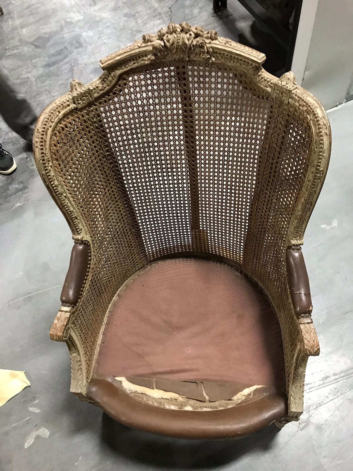 19th-20th Century French Caned Armchair 5
