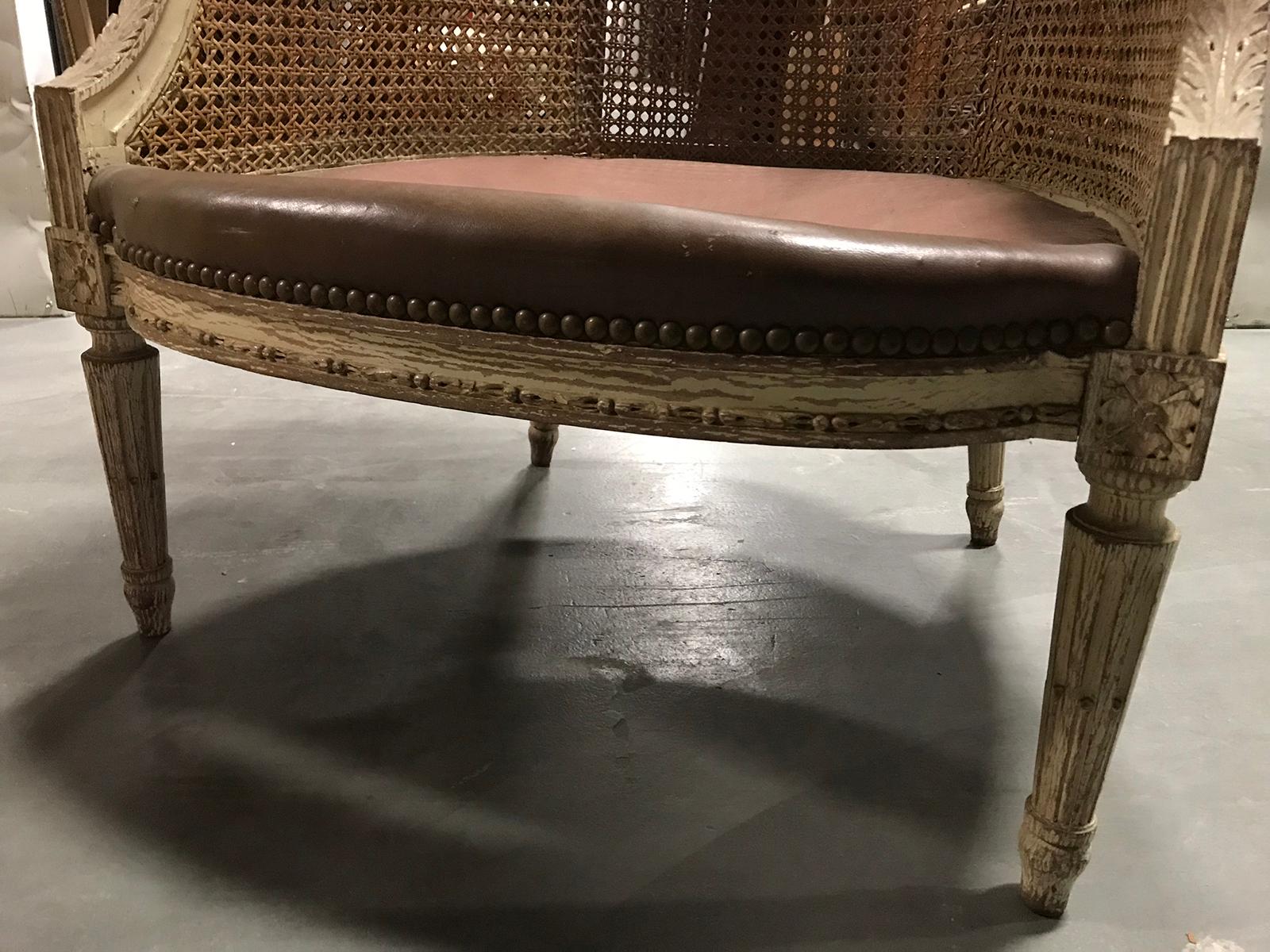 19th-20th Century French Caned Armchair 6