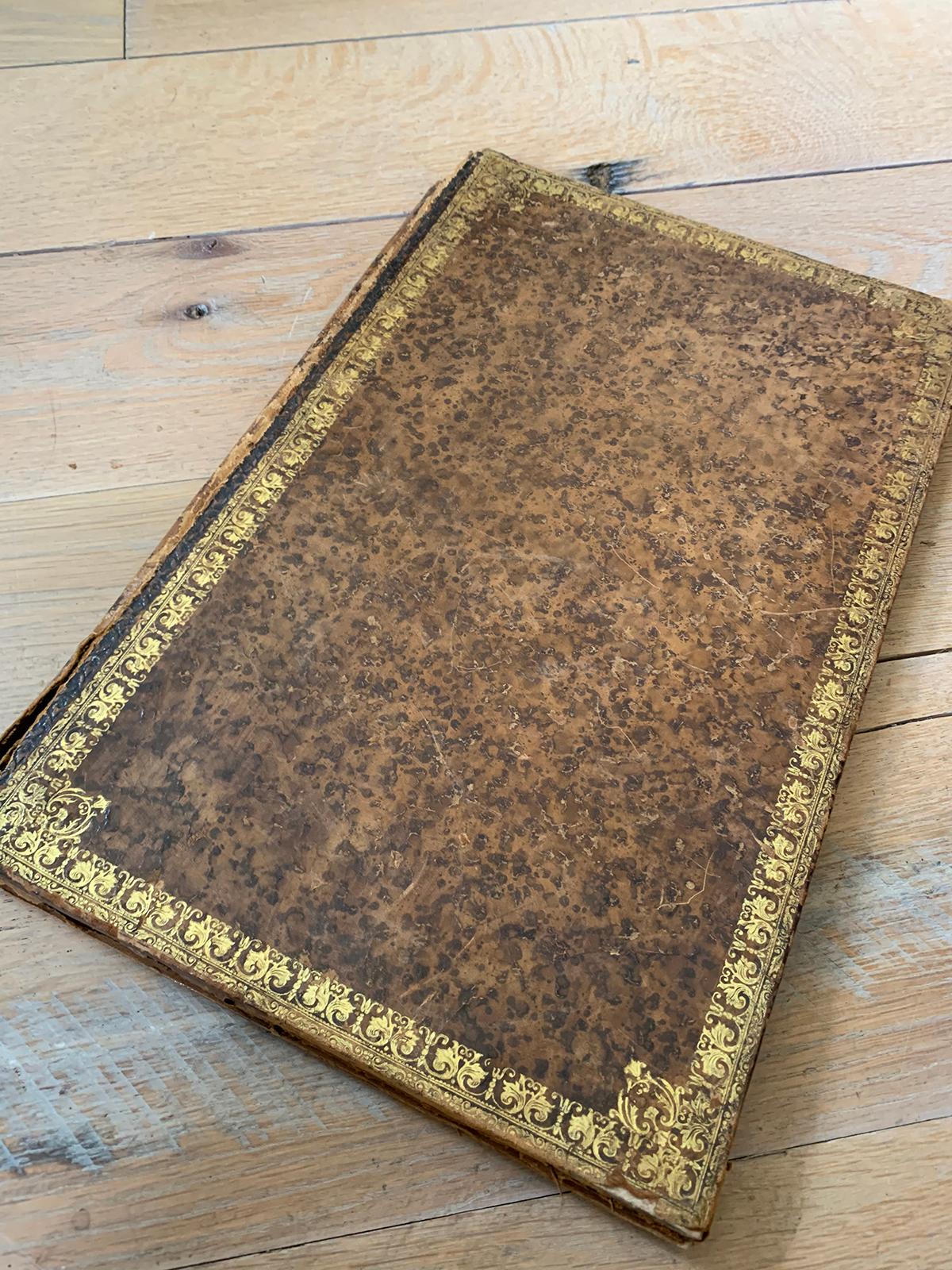 19th-20th Century French Leather Folio 1