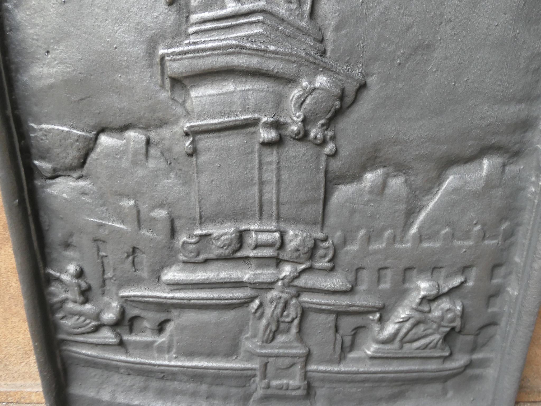 Iron 19th-20th Century French 'D'Artagnan' Fireback For Sale