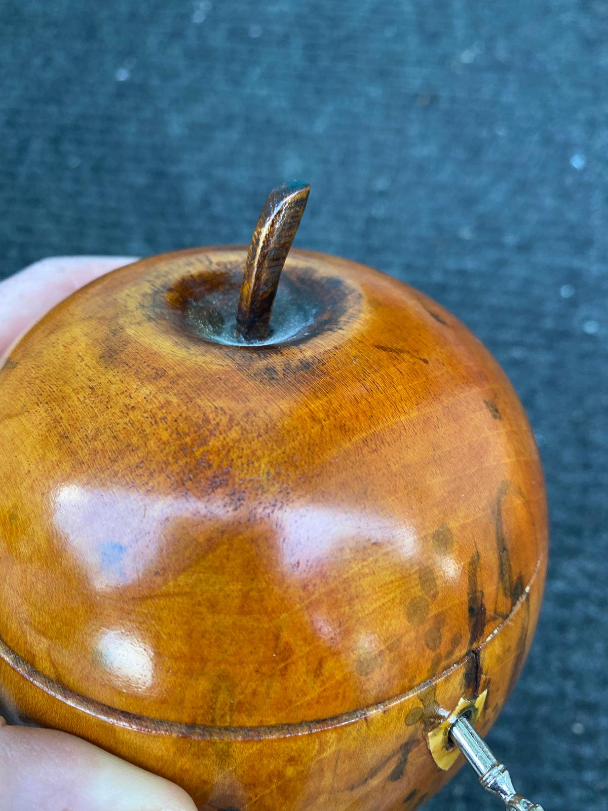 19th-20th Century George III Style Apple Tea Caddy Box in the 18th Century Style For Sale 5