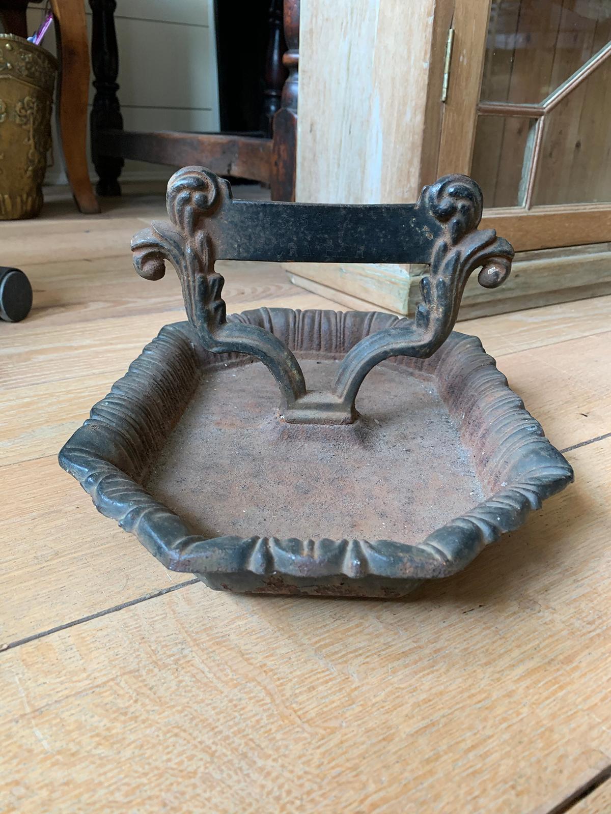 19th-20th Century Iron Boot Scrape For Sale 1
