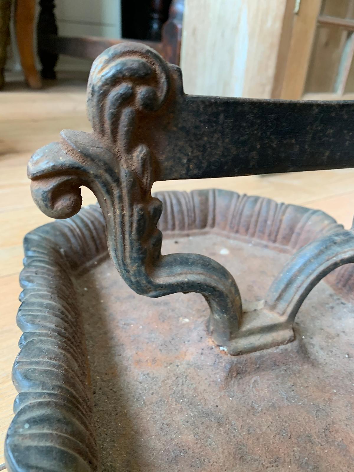 19th-20th Century Iron Boot Scrape For Sale 2